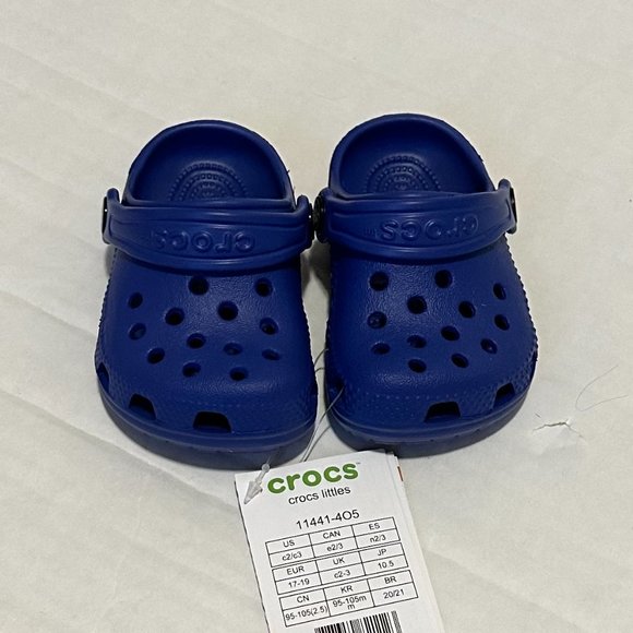 Crocs Littles - Baby Crocs in Deep Blue - Size 3 - Picture 2 of 3